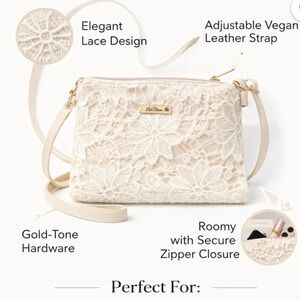 Lwbloom Desert Glow Woven Shoulder Crossbody Bag Beige